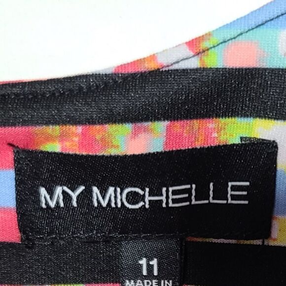 My Michelle Multicolor Striped Skater Dress - Picture 12 of 15